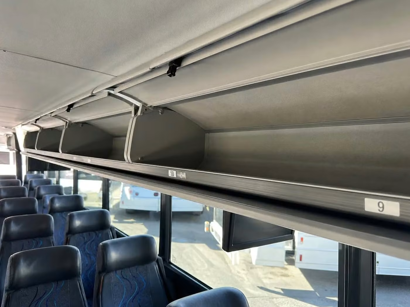 northglenn 18 passenger minibus overhead storage