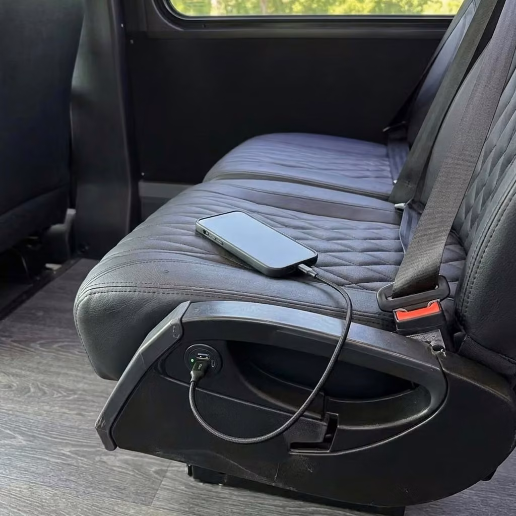 northglenn 20 passenger minibus usb charging