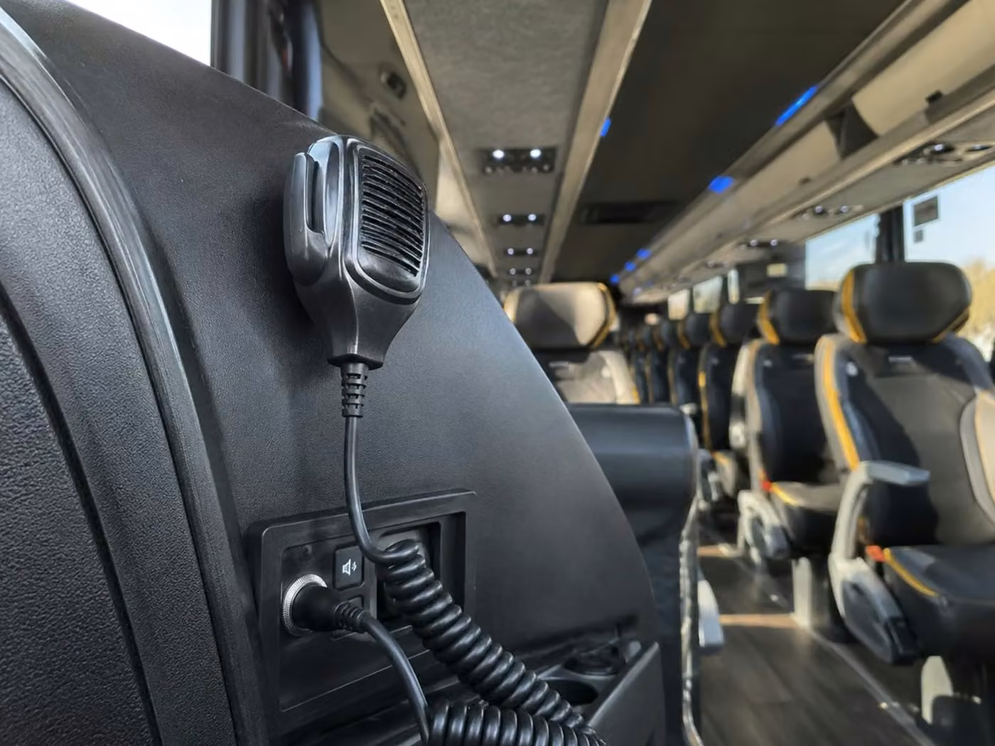 northglenn 56 passenger charter bus pa system