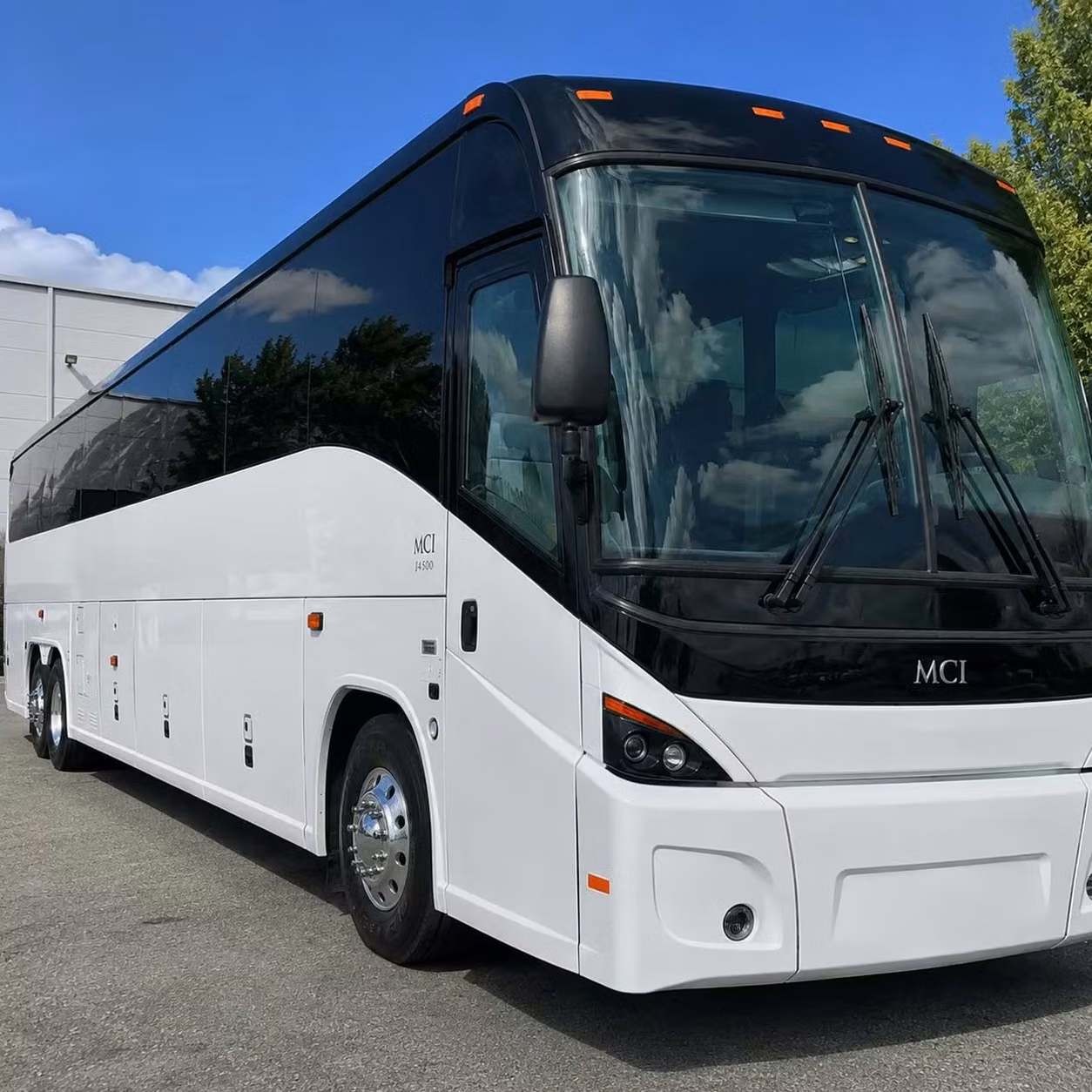 northglenn 56 passenger military charter buses with undercarriage gear bays