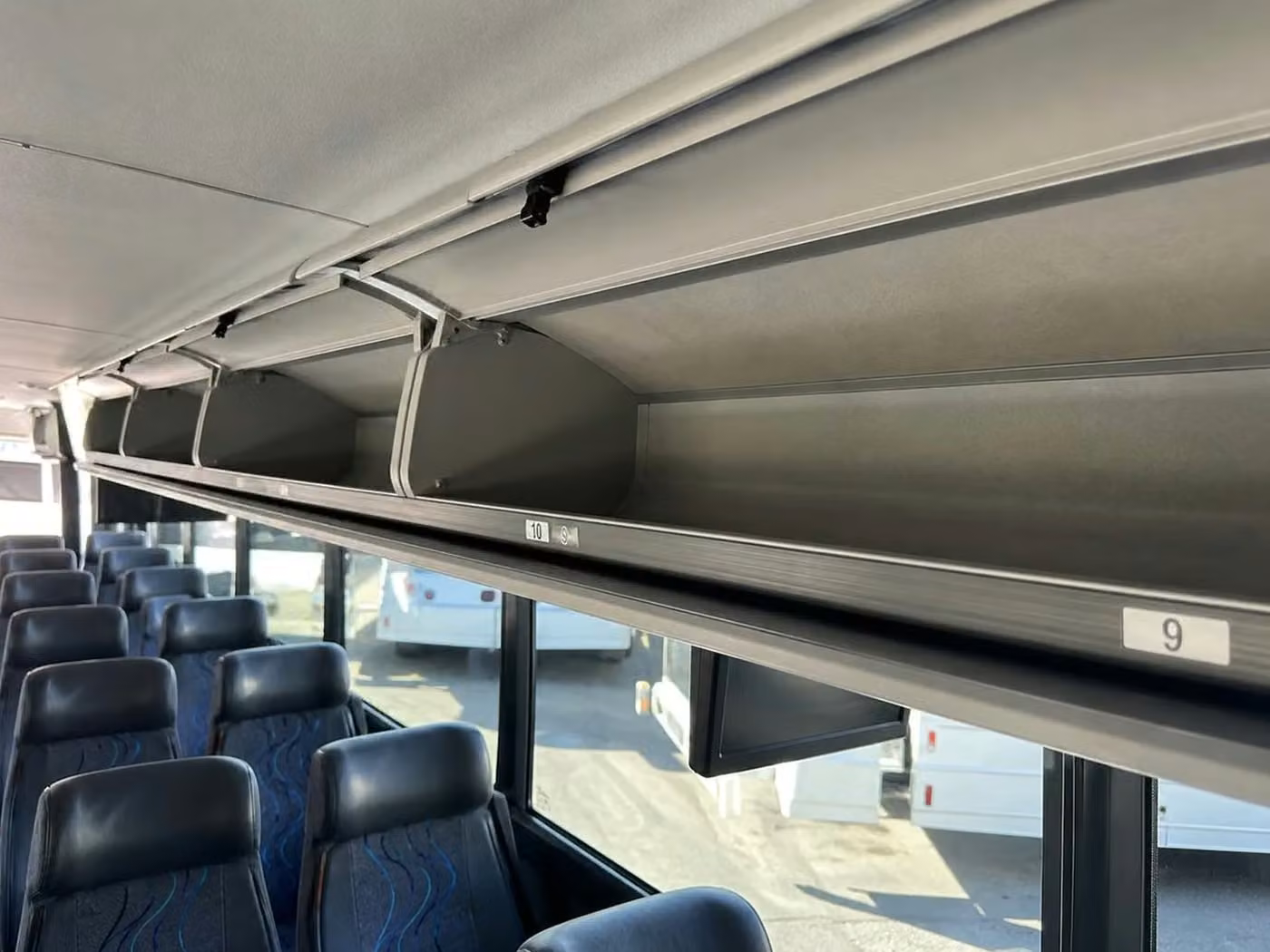 northglenn charter bus overhead storage