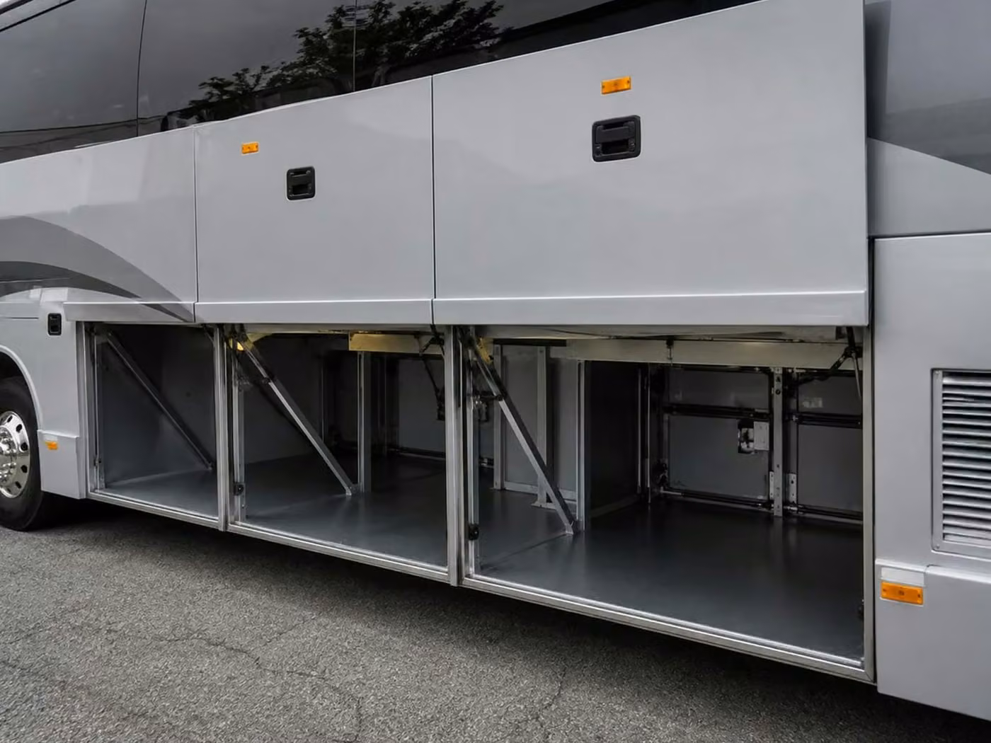 northglenn charter bus under bus storage