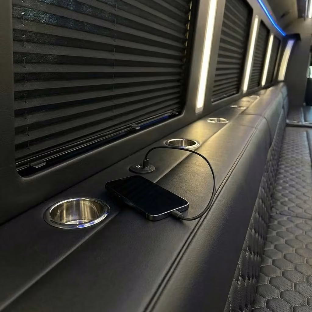 northglenn party bus usb charging